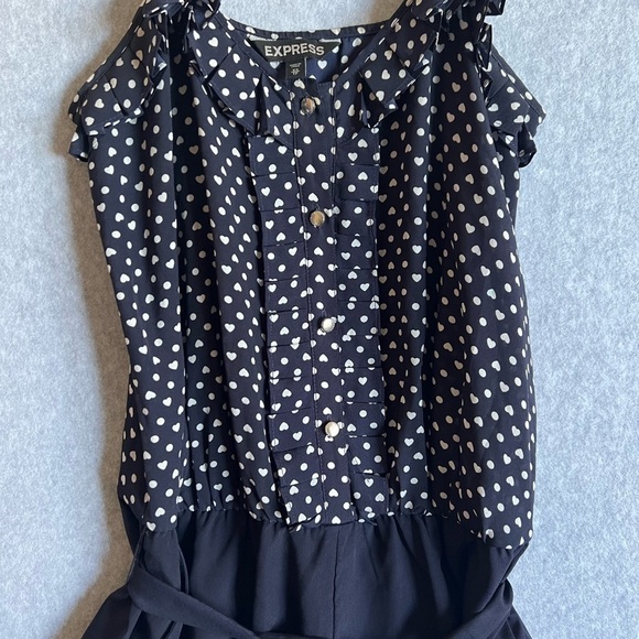 Express Y2K Women’s Romper XS Blue - Picture 2 of 4